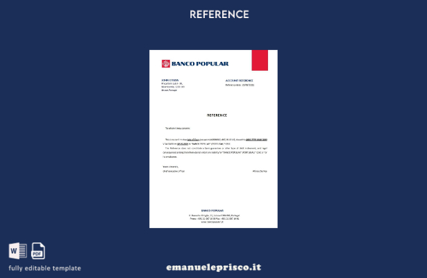 stile verificato Portogallo Banco Modello di riferimento di chiusura popolare